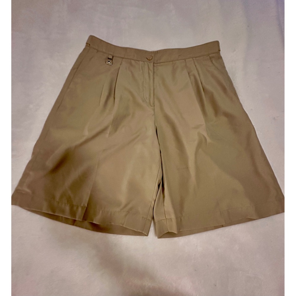Lizgolf Kylie Womens Golf Shorts Pleated Khaki‎ Size 12 Career Casual